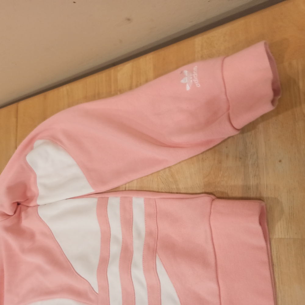 Adidas Pink and White Sweatshirt - Picture 2 of 16
